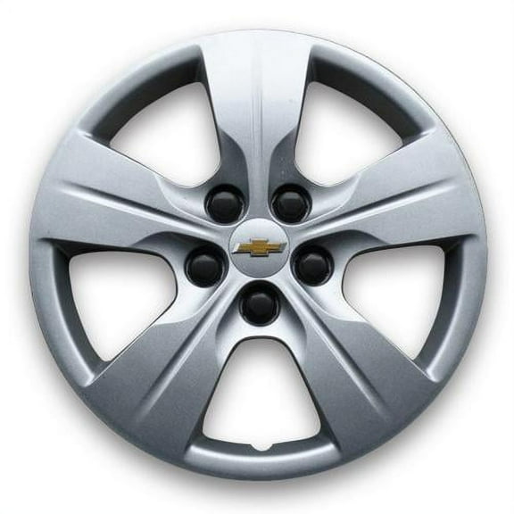 Centercaps Chevrolet Cruze 2016-2018 Hubcap, Silver 5 Spoke Fits 15" Wheel