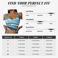 thumbnail image 6 of Lsque Urban Riverside Clock Tower Printed Women'S Sports Bra, Compression, Moisture Wicking, High-Impact Sports Bra For Women,Supportive sports bra-Large, 6 of 9