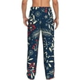 thumbnail image 3 of Junzan Men'S Pajama Pants Merry Christmas Sleepwear Pants Pj Bottoms Drawstring And Pockets, 3 of 9