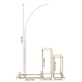 thumbnail image 5 of Modern Metal Wedding Arch Flower Stand Set, 2PCS Rectangular+1PC Arch Ballon Stand Gold, 5 of 9