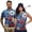 250th Anniversary Print, variant on Matching Golf Shirts for Couple Polynesian Plumeria Floral Quarter Zip Mens Hawaiian Shirt Moisture Wicking Suitable for Outdoor Sports Soft and Comfortable Lapel Design
