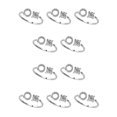 thumbnail image 1 of Guardurnaity Anillo abierto con letras mayúsculas, anillos elegantes para interiores y exteriores, joyas ornamentales para viajes, regalos para Letra O 10piezas, 1 of 6