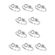 thumbnail image 1 of Guardurnaity Anillo abierto con letras mayúsculas de cobre, anillos seguros reutilizables para compras, joyería de maquillaje ornamental, regalo Letra O 10piezas, 1 of 6