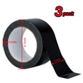 thumbnail image 2 of 3Pack Black Duct Tape Heavy Duty Waterproof Strong Adhesive Duct Tape Bulk for Indoor Outdoor Repairs 60 Yards x 2 Inch Total, 2 of 6