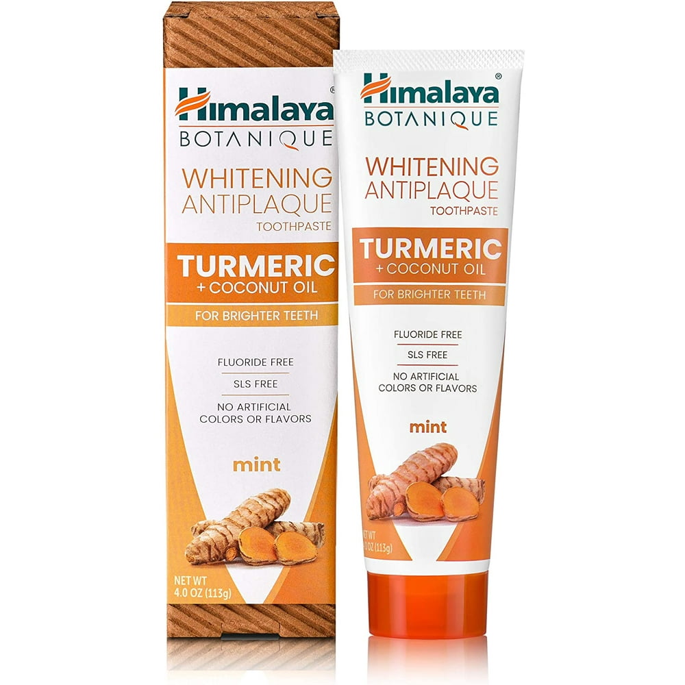Himalaya Whitening Antiplaque Toothpaste with Turmeric + Coconut Oil