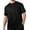 A-Black191, variant on XIAOCHA Men's Ribbed T-Shirt Loose Fit Short-Sleeve Round-Neck Top Stretch Soft Cozy Casual Tees