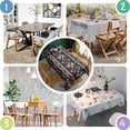 thumbnail image 7 of Rectangle Table Cloth, Waterproof Heavy Duty Vinyl Tablecloths, Wipeable Washable Table Cover Floral Rustic Seasonal Table Cover for Party Picnic Dinner Decor (Boho, 60" X 102"), 7 of 7