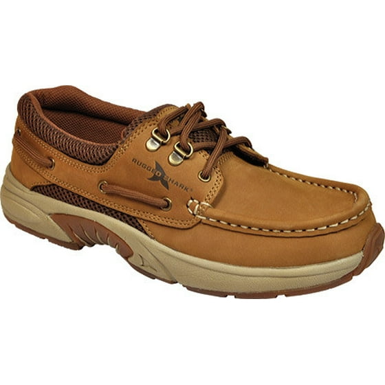 Rugged Shark Men S Atlantic Com Features A Non Marking Outsole Anti Rust Eyelets And An Air Mesh Collar Quarter For Breathability Rugged Shark Men S Atlantic Oxford Boat Shoes