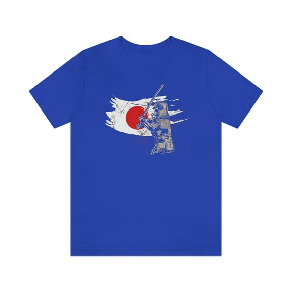 Samurai With Japan Flag T-Shirt