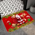 thumbnail image 4 of Alfombra manta Mat De Piso Absorbente Franela Roja Para Decoración Al Aire Libre Interior Navidad G G Magideal Alfombra manta, 4 of 7