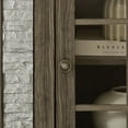 thumbnail image 4 of Sesslife TV Console Table for 70" TV, Farmhouse TV Stand with Faux Stacked Stone Surround, Media Entertainment Center Table with 2 Doors and Adjustable Shelves, TV Cabinet for Living Room, Gray, 4 of 9