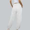 thumbnail image 4 of Diufon Sweatpants for Women Solid Color Lounge Pants Elastic High Waist Pants with Pockets, 4 of 7