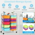 thumbnail image 2 of Demi Bonn 15-Drawer Utility Rolling Organizer Cart Multi-Use Storage with 4 Universal Casters, Multicolor, 2 of 7