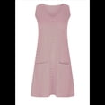 thumbnail image 3 of Vestido de Mujer Sin Mangas con Cuello en V y Bolsillos, , Talla M, 3 of 5