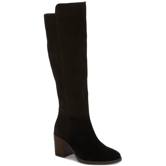 Lucky Brand Women's Bonnay Dress Boots Black Suede 5.5M XC