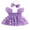 Purple, variant on Baby Girl Romper Dress with Headband Butterfly Decor Mesh Dress Jumpsuits Bodysuits Newborn Clothes