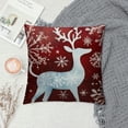 thumbnail image 2 of Heduofu Christmas Pillow Covers Decorative Farmhouse Throw Pillow Covers Holiday Rustic Pillow Cases for Sofa Couch Home Decor Christmas Decorations Xmas Cushion Covers White, 2 of 5