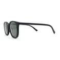 thumbnail image 3 of Polarized Gentlemanly Minimal Keyhole Bridge Thin Horn Rim Sunglasses Matte Black - Green, 3 of 4