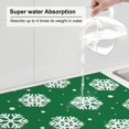 thumbnail image 6 of Kdxio Snowflake for Dish Drying Mat,24*18 inch Absorbent Dish Drainer Kitchen Counter,Large Size Dish Drying Pad for Countertops,Draining Racks, 6 of 9