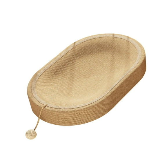 TOOYFUL Cat Scratcher Bed Lounge Bed Wear Resistant Furniture Protector Cat Scratching Pad Oval Cat Scratcher Bowl for Kitten Outdoor
