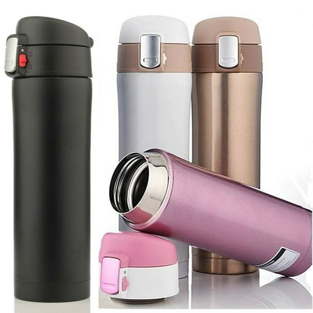 500ML/18Oz  Portable Hot Stainless Steel Vacuum-Insulated thermos leak-proof Insulated Container Coffee Tea Water Beverage Bottle Flasks Travel Mug 4