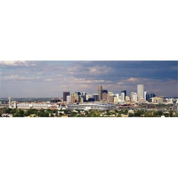 Skyline avec Affiche de Stade Invesco Colorado USA par - 36 x 12