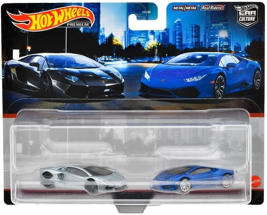 Hot Wheels Premium 2-Pack: Aventador & Huracan LP 610-4, 2022, 1