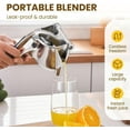 thumbnail image 3 of Hand Juicer Squeezer, Hydrogen Alloy Juicer with Ergonomic Grip, Easy to Clean for Home Kitchen, 3 of 6