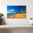 thumbnail image 2 of Elephant Stock Wailea Beach Wall Art - Horizontal Canvas Wall Art - Living Room Wall Decor - Beach Canvas - Orange And Green Decor - 12" x 8", 2 of 8