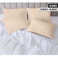 thumbnail image 2 of Fundas de almohada Utopia Bedding King, paquete de 4 unidades, 20 x 40 cm, microfibra, 2 of 7