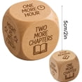 thumbnail image 2 of Wooden Reading Decision Dice, Wood Reading Decision Dice for Book Lovers, Cute Him Her Teacher Gift, Bookish Desk Decor Classroom, Funny Gift for Home Office 1PC, 2 of 6
