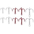 thumbnail image 3 of Professional High Carbon Steel Fishing Triple Hooks Set Treble Hooks Fishing AccessoryTreble Hooks Set (White / Red), 3 of 8