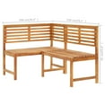 thumbnail image 4 of vidaXL Garden Corner Bench 140 cm Solid Acacia Wood, 4 of 5