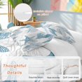 thumbnail image 2 of 3 Piece Coastal Starfish Duvet Cover Set California King,Microfiber Comforter/Quilt Cover with Corner Ties and 2 Pillowcases,0cean Nautical Coral Seagrass Nature Soft Bedding with Zipper Closure, 2 of 8