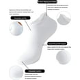 thumbnail image 2 of Womens Ankle Socks Athletic Running Low Cut Socks With Tab 6 Pairs, 2 of 5