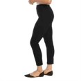 thumbnail image 2 of Anne Klein Womens Midweight Tummy Control Ponte Pant (X-Small, Black), 2 of 3