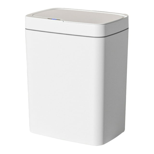 Bote Basura Con Sensor para Inodoro Baño (líneas Grises Blancas Carga 18 L)