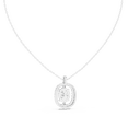 thumbnail image 4 of Zuwelria 2.54 Carat Stylish Oval Cut Moissanite Diamond Necklace Pendant with Chain for Anniversary | 18K White Gold Plated Silver | Pendant for Engagement, 4 of 7