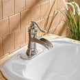 thumbnail image 4 of BWE Waterfall Brushed Nickel Bathroom Sink Faucet Single Handle One Hole Deck Mount Lavatory Commercial, 4 of 9