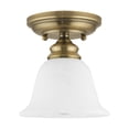 thumbnail image 7 of Livex Lighting Essex Ceiling Mount in Antique Brass, 7 of 7
