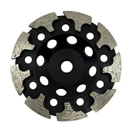 

Benchmark Abrasives 4.5” Threaded T-Type Diamond Grinding Cup Wheel for Angle Grinder with 5/8 -11 Arbor Hole Use on Concrete Granite Marble Masonry Natural Stone (4.5”)