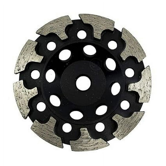 Benchmark Abrasives 4.5” Threaded T-Type Diamond Grinding Cup Wheel for Angle Grinder with 5/8"-11 Arbor Hole Use on Concrete, Granite, Marble, Masonry, Natural Stone (4.5”)