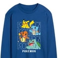 thumbnail image 3 of Pokémon - Stacked Logo Pikachu And Friends - Men's Long Sleeve Graphic T- Shirt, 3 of 5