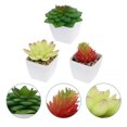 thumbnail image 1 of Houderco 3Ud Plantas Suculentas Falsas En Maceta Para De Hogar Con Material Premium, 1 of 7