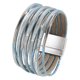 thumbnail image 2 of Pulsera para mujer Premium Fashion Fácil de usar Regalo con cierre magnético Versátil Azul claro, 2 of 9