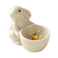 thumbnail image 2 of deevoka Cute Rabbit Holder Gift Mediation Animal Themed Stick Holder for White, 2 of 9