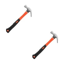 HOMEMAXS 2pcs Multi-purpose Claw Hammer Non Slip Handle Claw Hammer Tool With Nail Holder