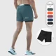 thumbnail image 2 of Pantalones cortos deportivos para hombre, de secado rápido, transpirables, con forro, pantalones cortos de gimnasio para correr maratones al aire libre, 2 of 5