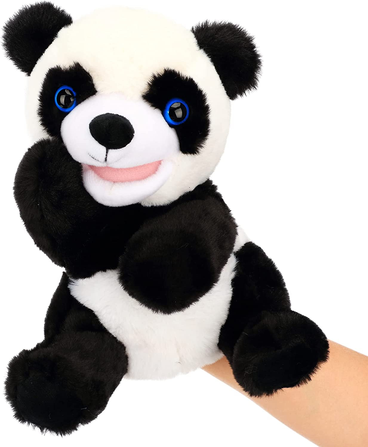 vlees ongeluk verwennen Panda Hand Puppet Plush Animal Toy with Movable Mouth for Role Play  Storytelling Preschool Teaching Birthday Gifts for Kids Boys Girls 9-Inch -  Walmart.com
