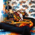 thumbnail image 4 of Meiyoeat Vintage Muscle Car Full Size Comforter Sets 3-Piece for Boys,Flame Track Art Bedding Comforter Set,Black Reversible,1 Comforter and 2 Pillowcases,1 Comforter and 2 Pillowcases, 4 of 6